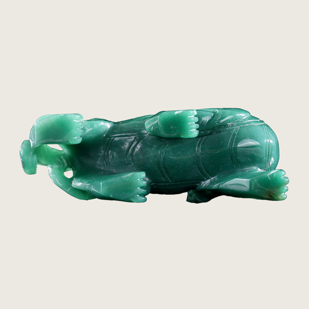 6.4" Green Aventurine Kylin Carving  #CTC0020