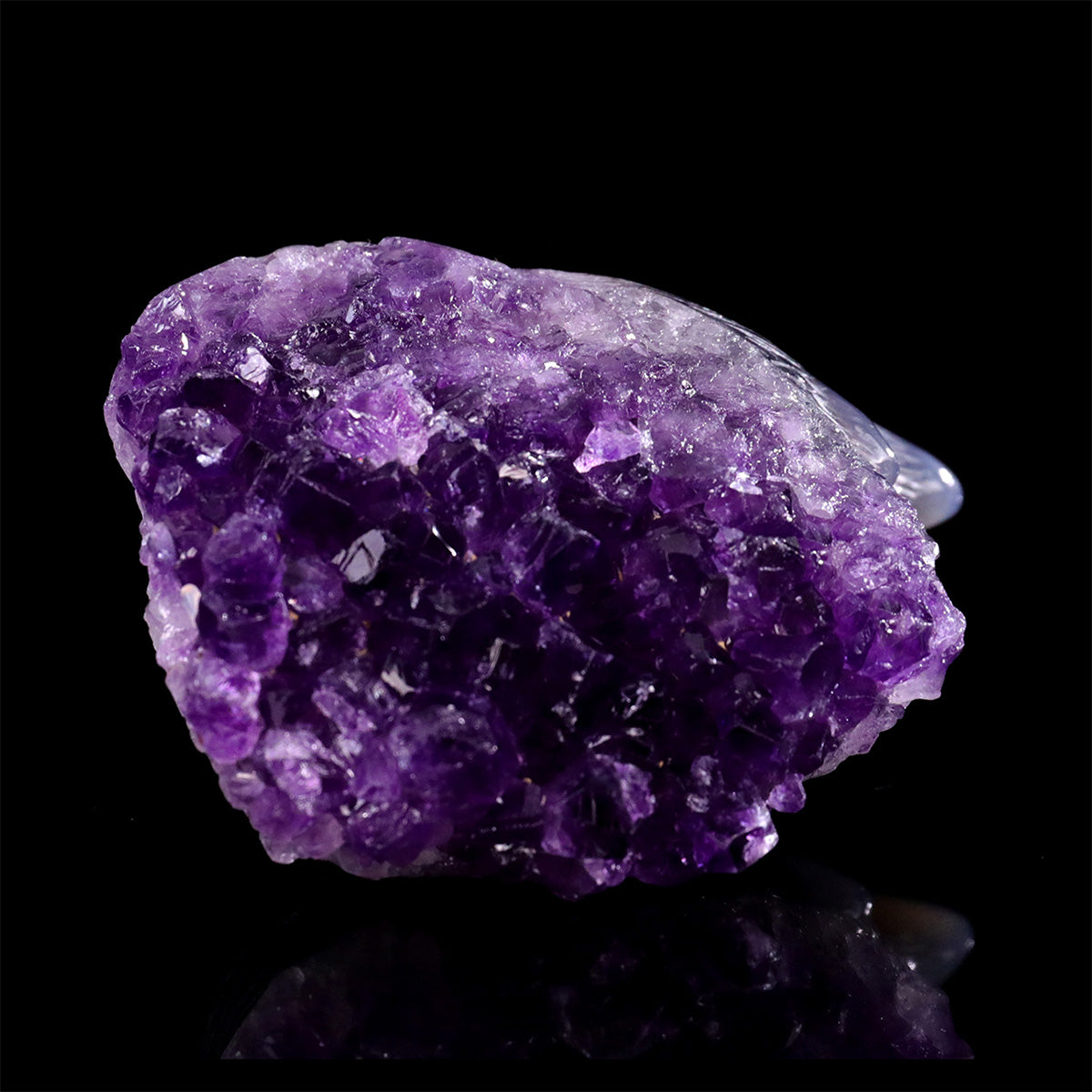 3.0" Amethyst Cluster Hedgehog Carving  #GDC0025