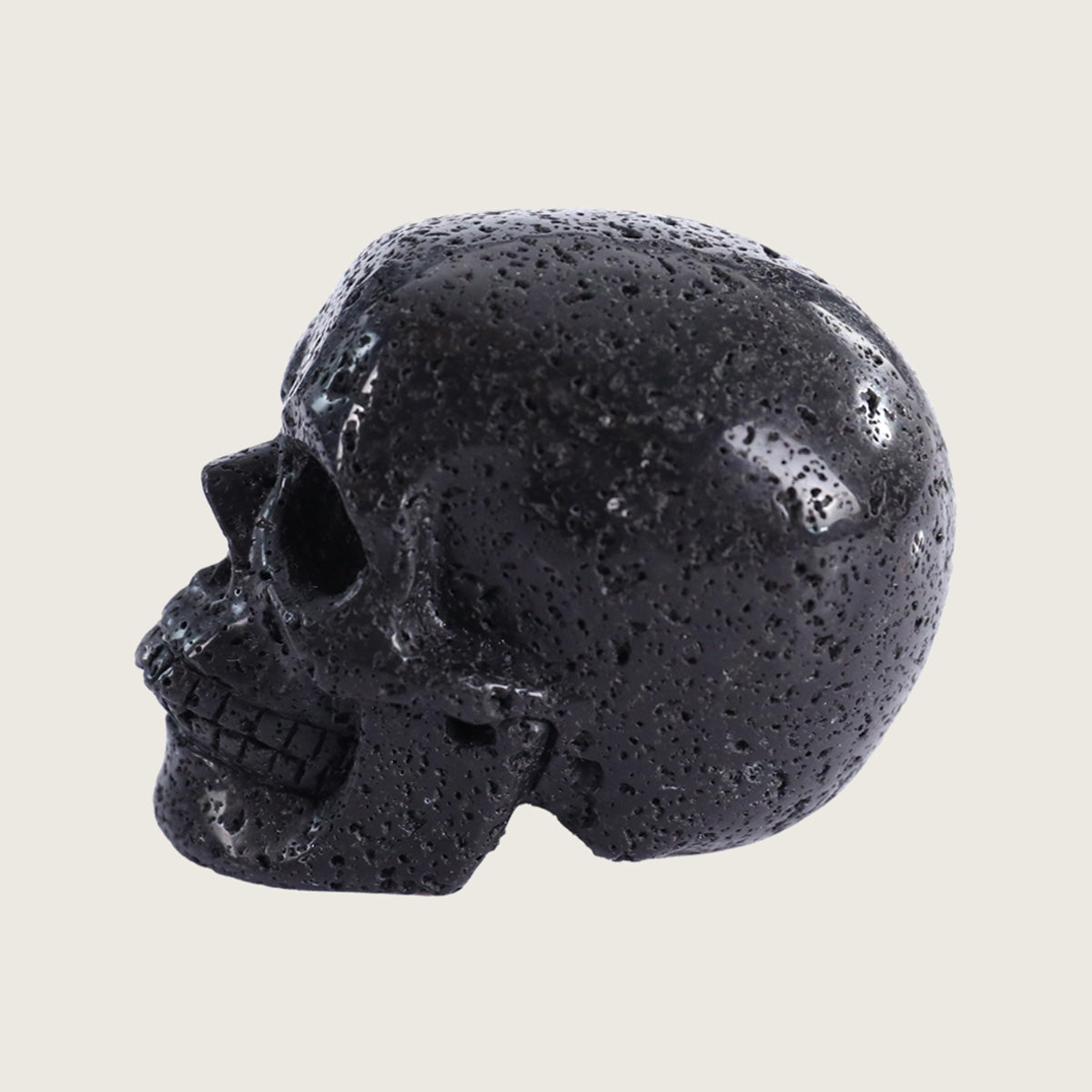 3.0" Hot Lava Stone Agate Crystal Skull Carving  #SKH30066