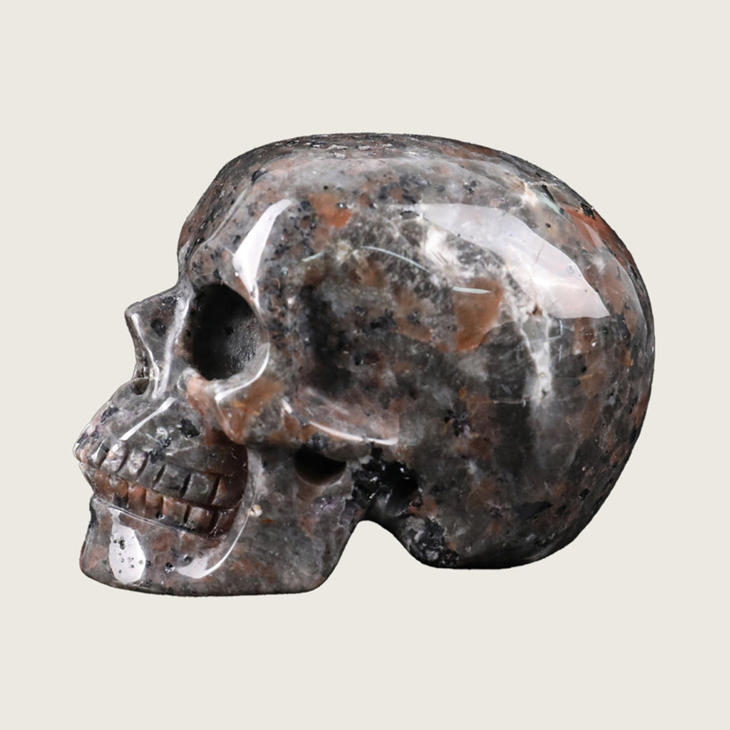 2.2" Yooperlite Crystal Skull Carving  #SKH22056