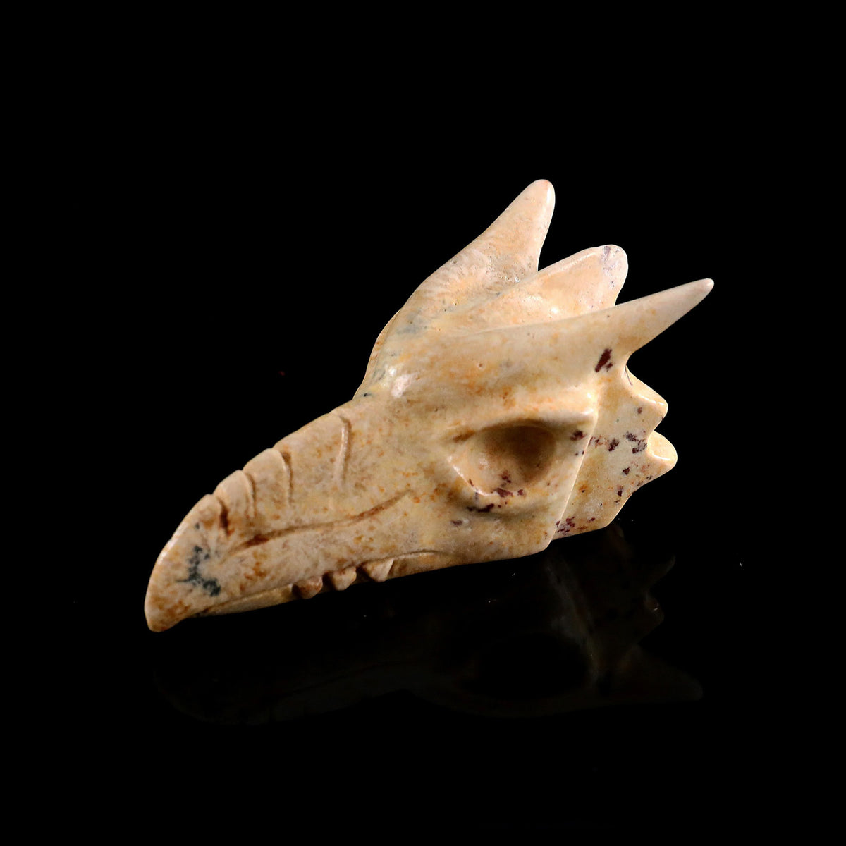2.5" Yellow Chalcedony Phoenix Skull #CSC0047
