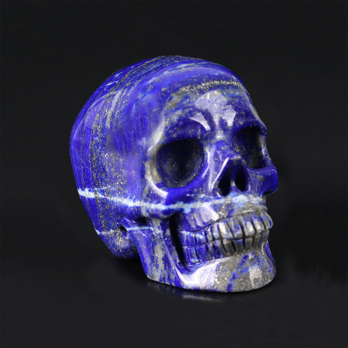 2.2" Lapis Lazuli Crystal Skull Carving  #SKH22073