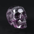 2.2" Amethyst Crystal Skull Carving  #SKH22076