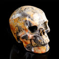 3.0" Crazy Agate Crystal Skull Carving  #SKH30115