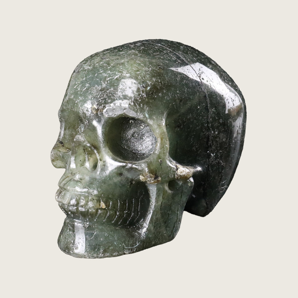 3.0" Blue Labradorite Crystal Skull Carving  #SKH30041