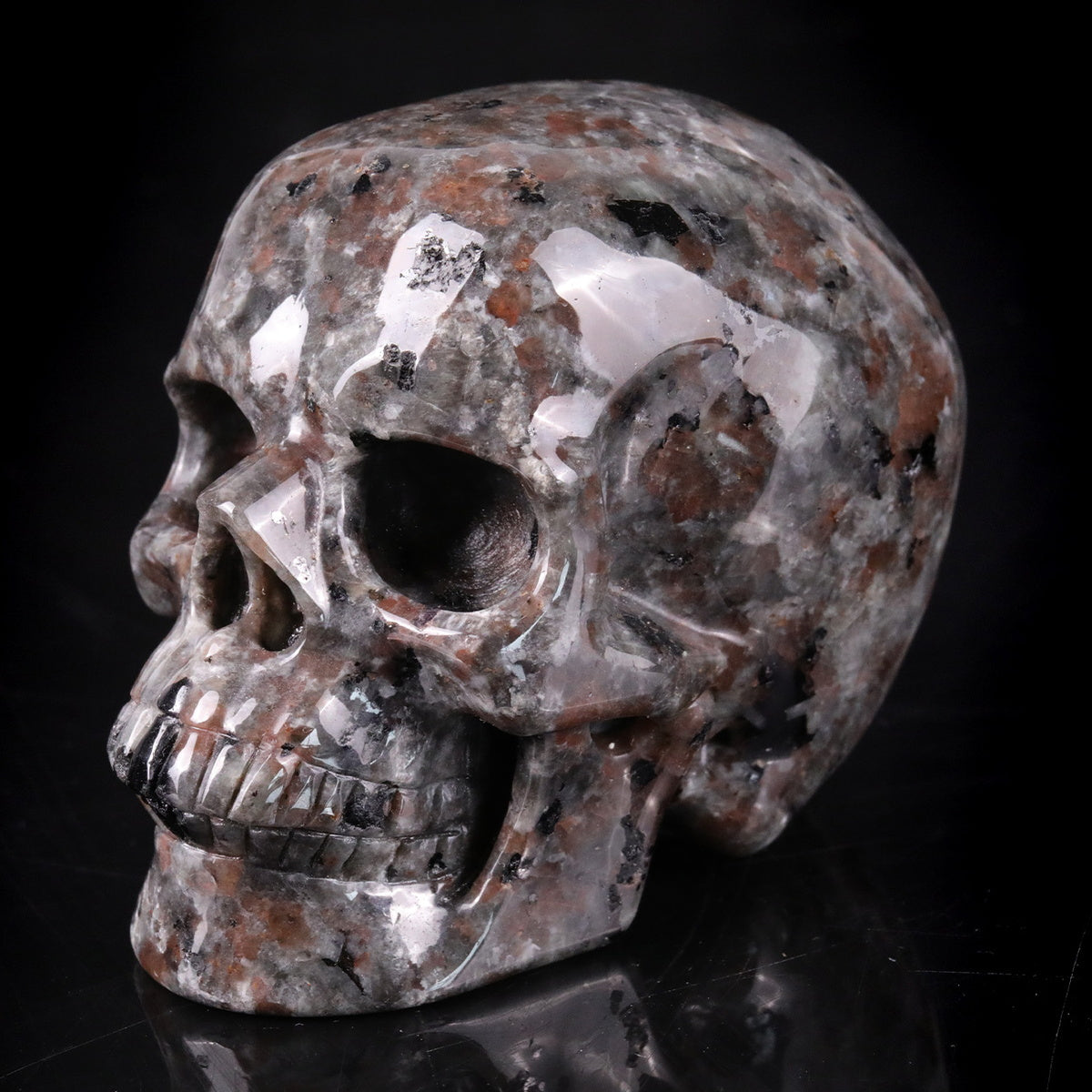 3.0" Yooperlite Crystal Skull Carving  #SKH30101