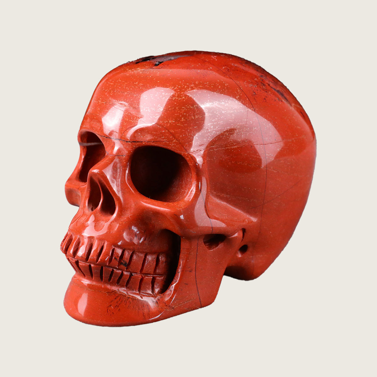 2.2" Red Jasper Crystal Skull Carving  #SKH22023