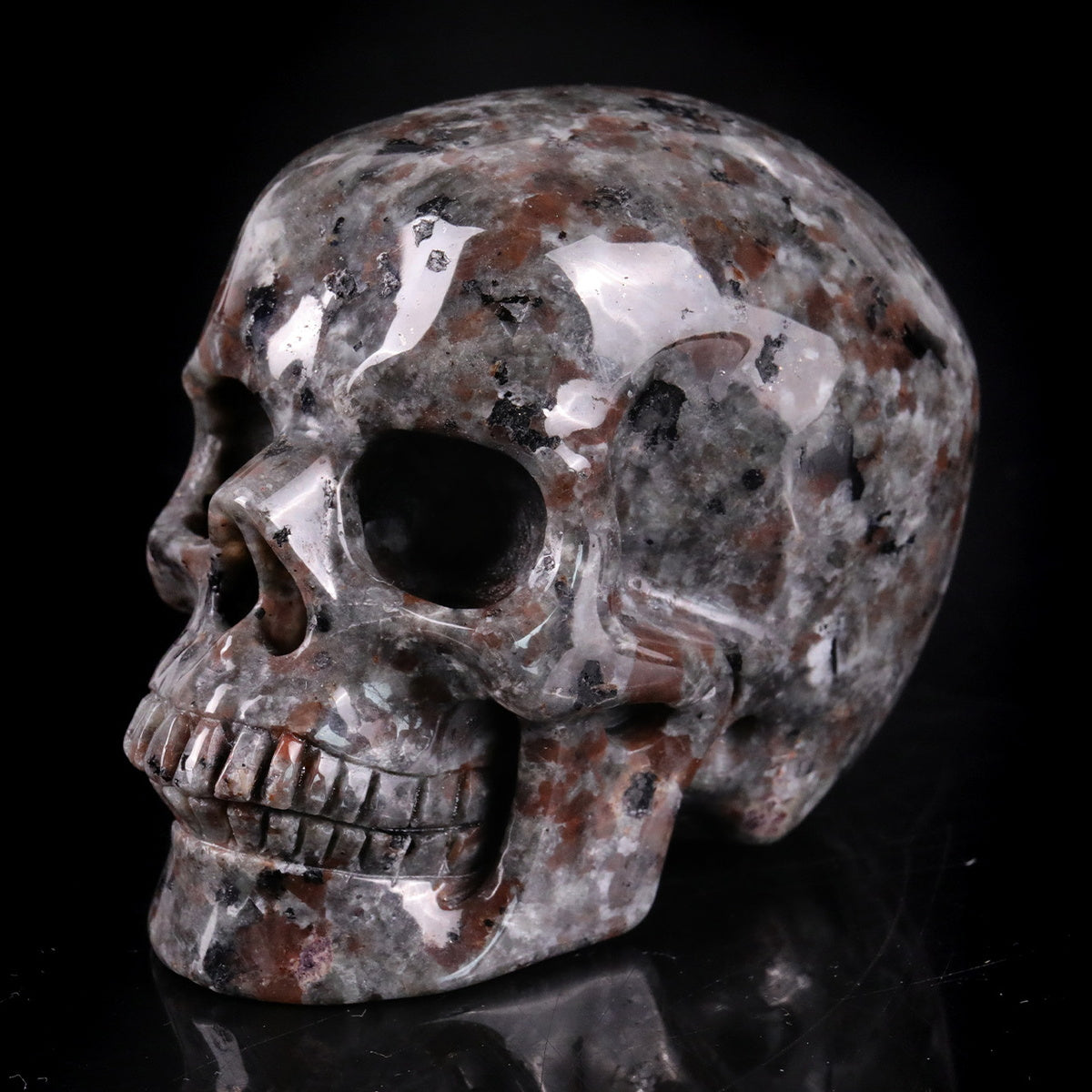 3.0" Yooperlite Crystal Skull Carving  #SKH30094