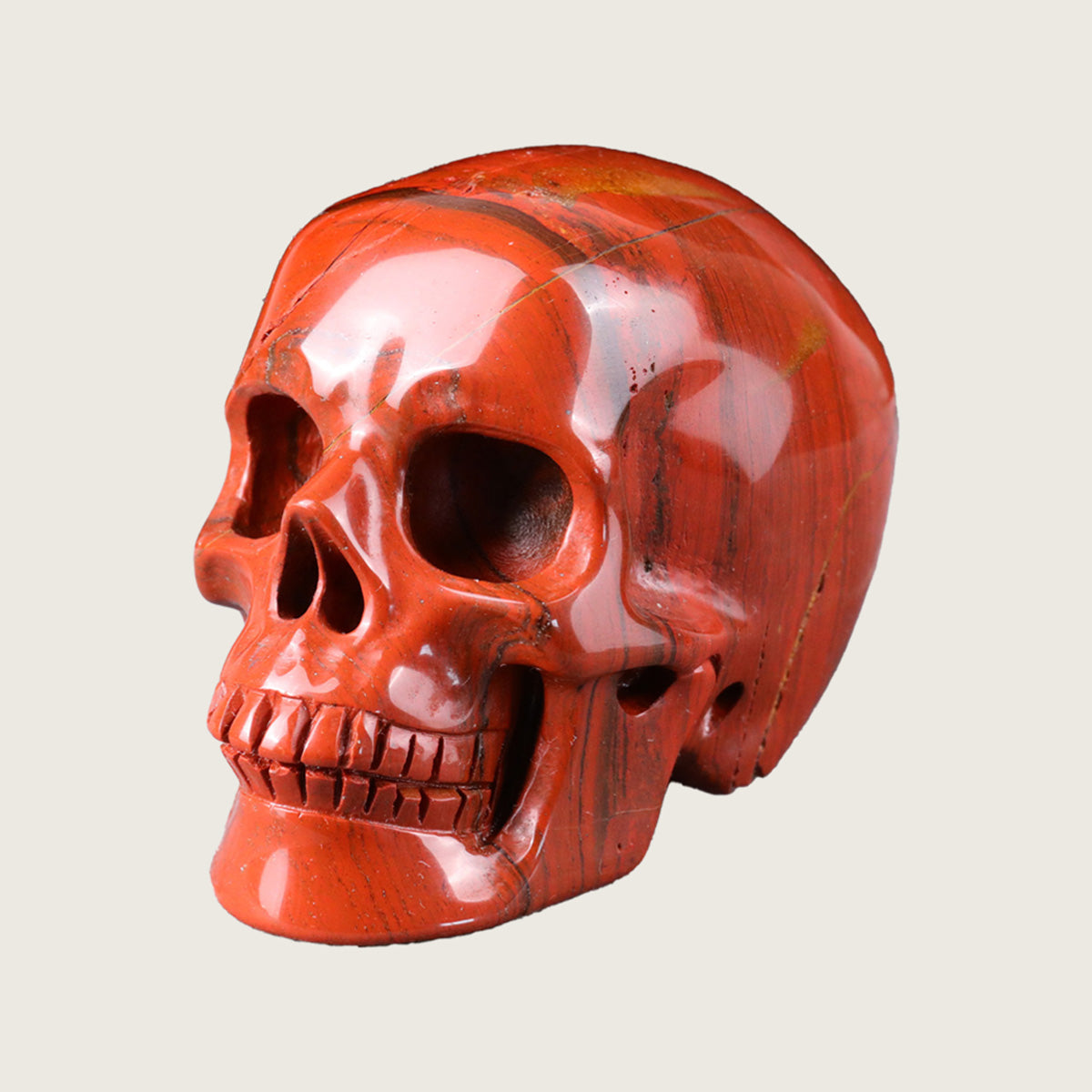 2.2" Red Jasper Crystal Skull Carving  #SKH22021