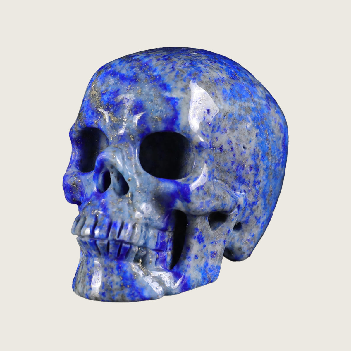 2.2" Lapis Lazuli Crystal Skull Carving  #SKH22058