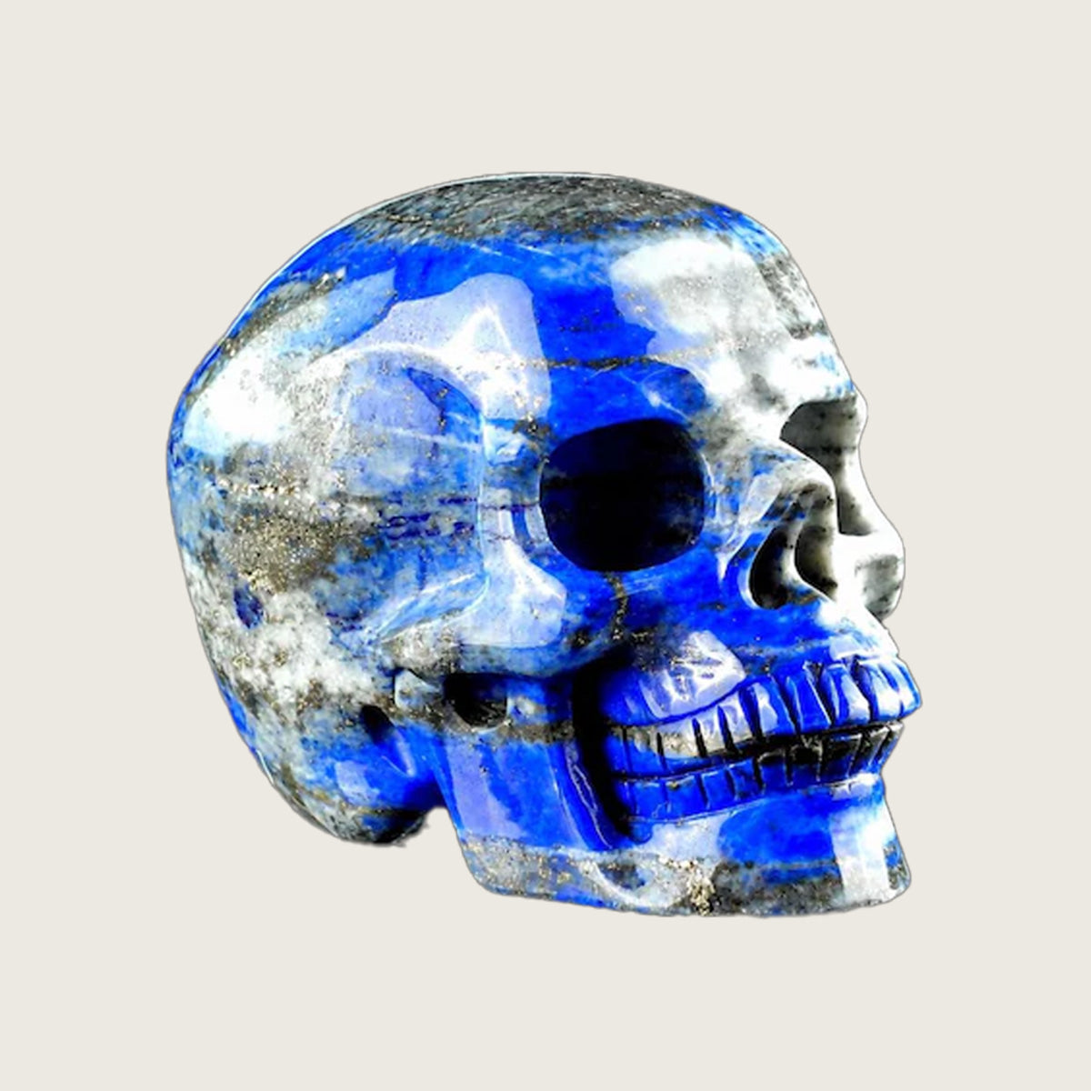 3.0" Lapis Lazuli Crystal Skull Carving  #SKH30092