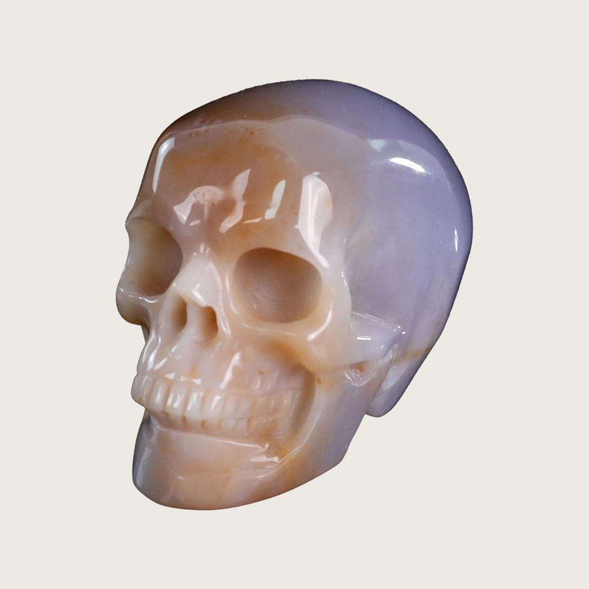 2.2" Chalcedony Jasper Crystal Skull Carving  #SKH22064
