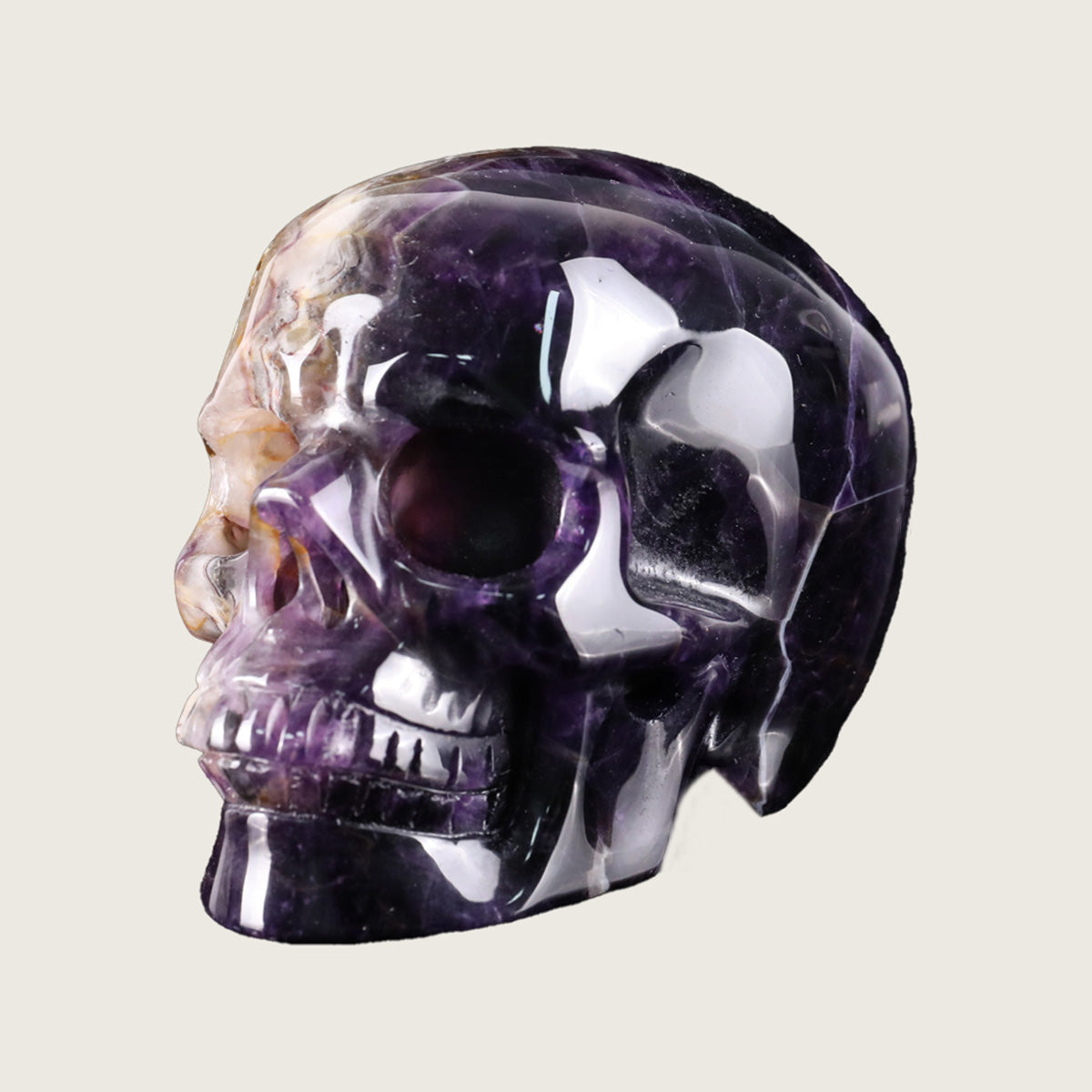 3.0" Dream Amethyst Crystal Skull Carving  #SKH30078