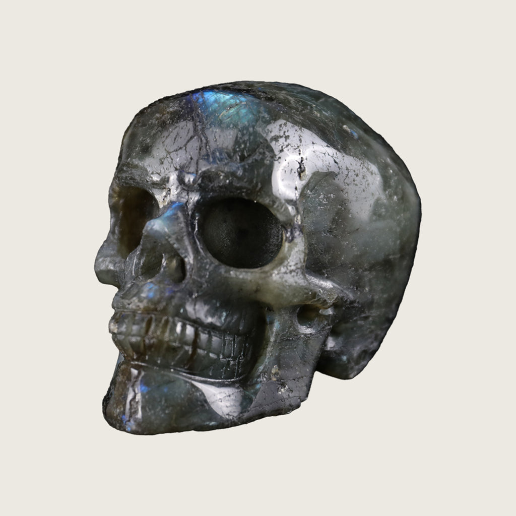 3.0" Labradorite Crystal Skull Carving  #SKH30083
