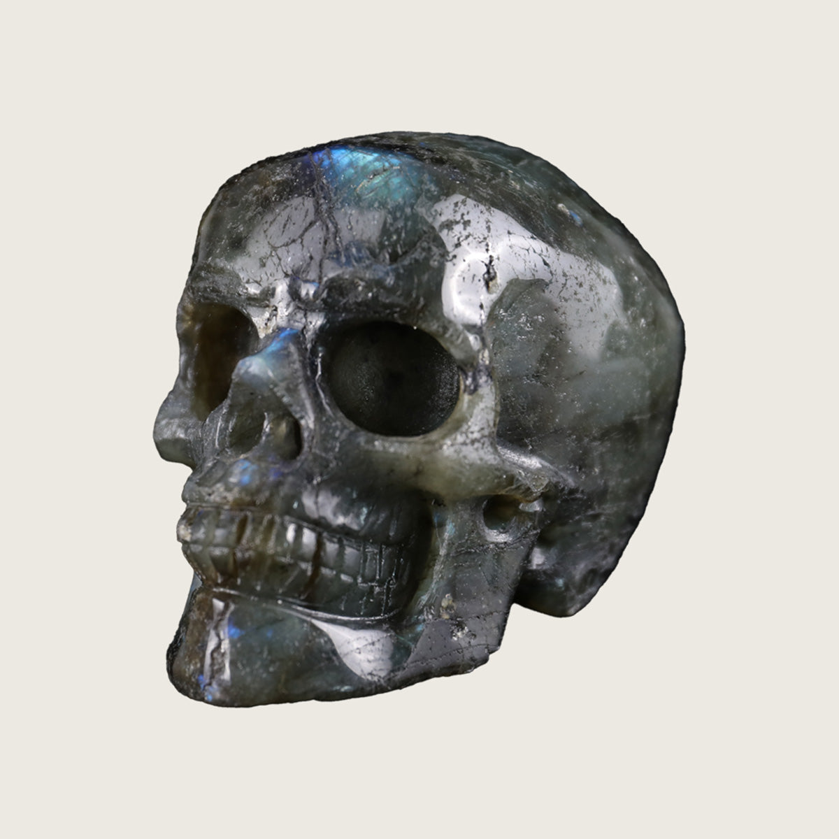 3.0" Labradorite Crystal Skull Carving  #SKH30083