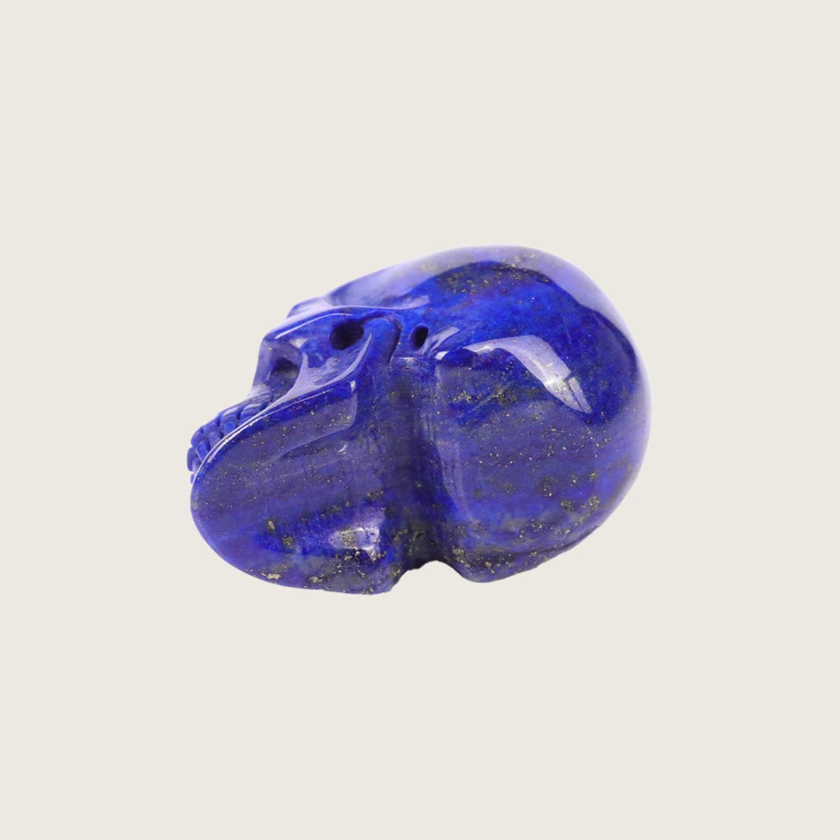 1.1" Lapis Lazuli Skull Pendant Carving  #CSC0020