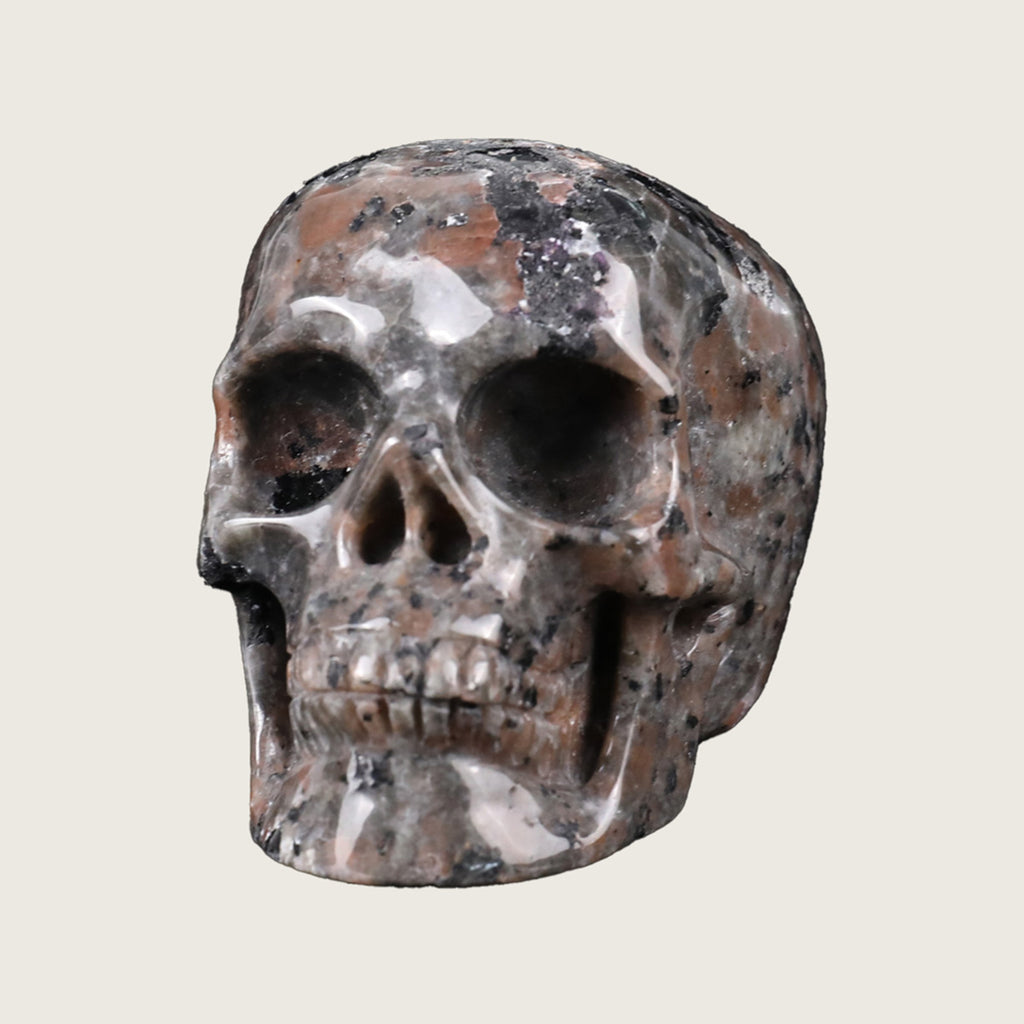 2.2" Yooperlite Crystal Skull Carving  #SKH22057