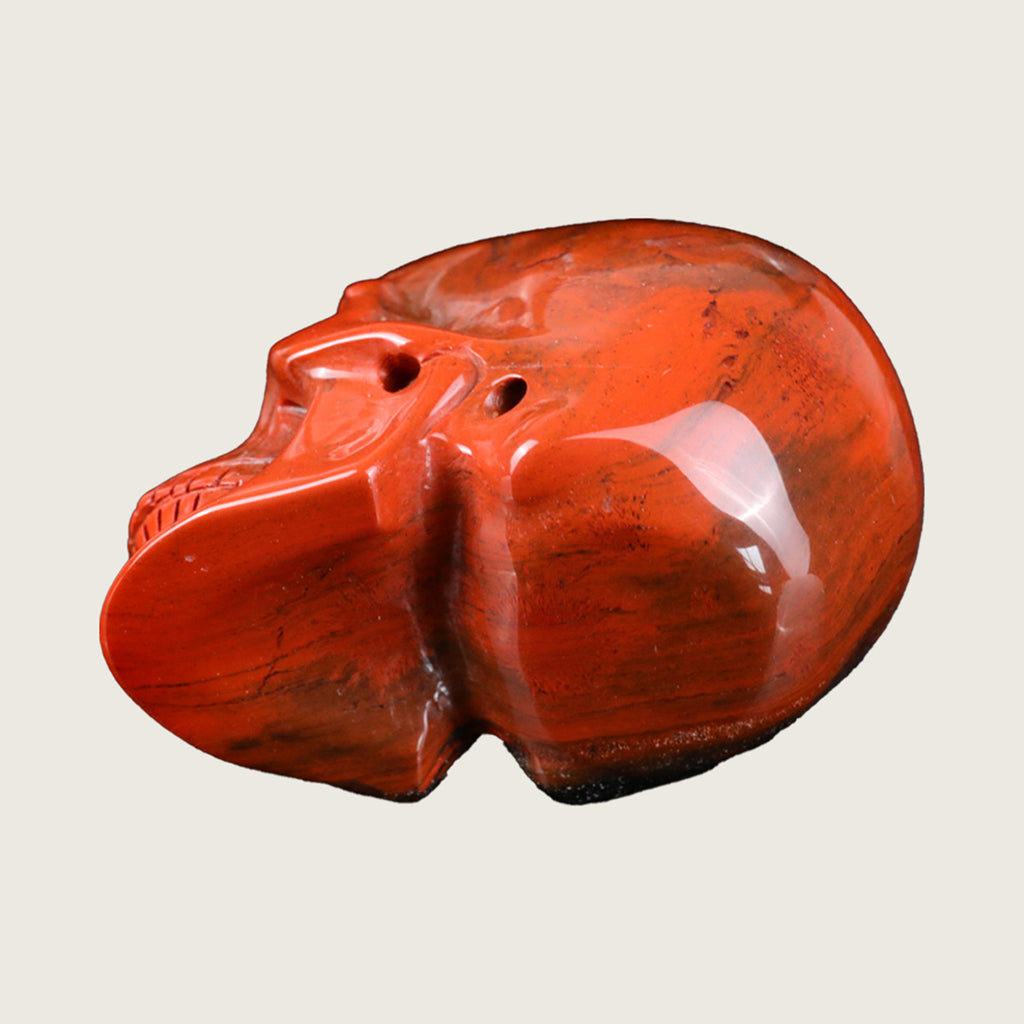 2.2" Red Jasper Crystal Skull Carving  #SKH22029