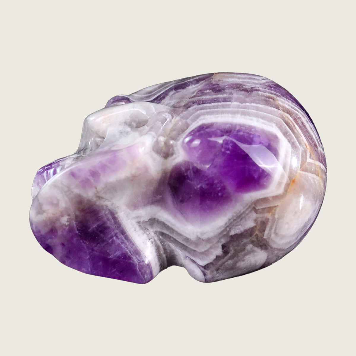 3.0" Dream Amethyst Crystal Skull Carving  #SKH30028