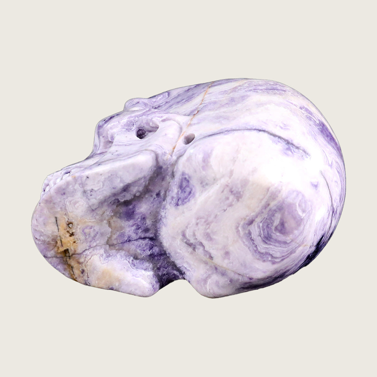 3.0" Purple Malachite Crystal Skull Carving  #SKH30031