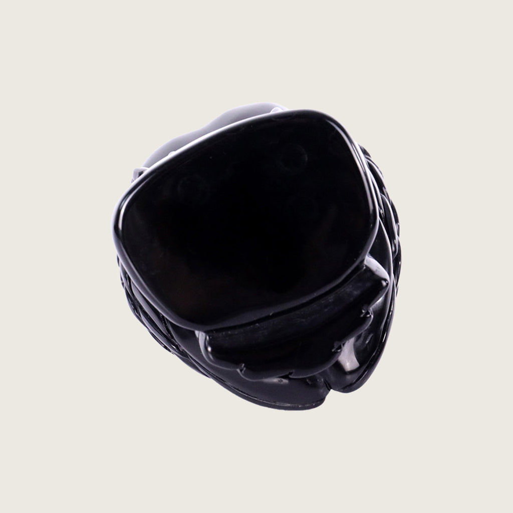 2.8" Black Obsidian Owl Carving  #CTC0052