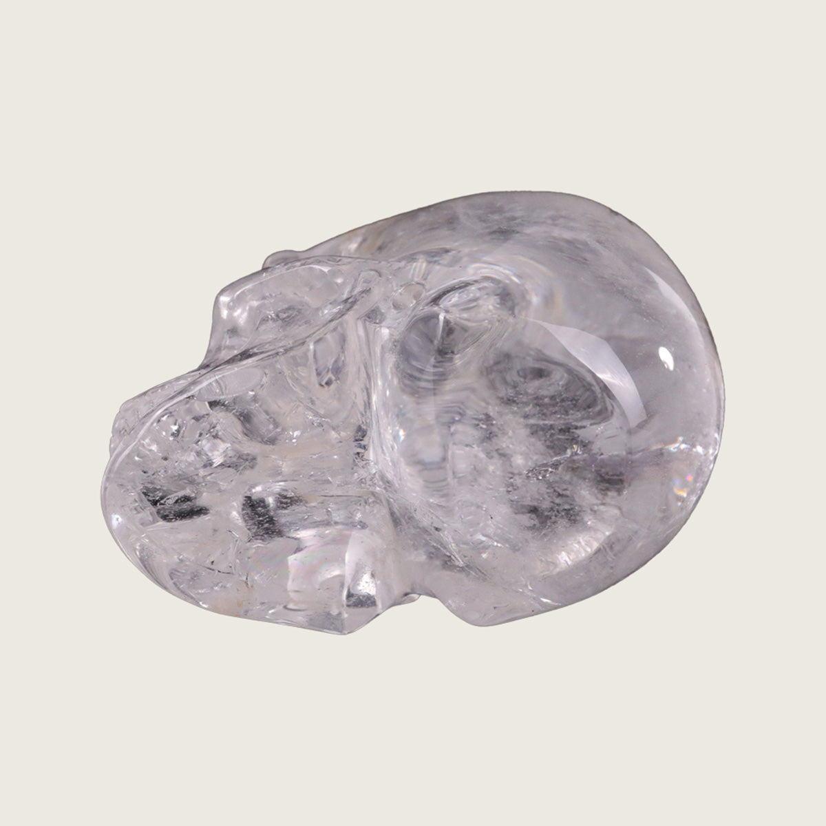 2.2" Clear Quartz Crystal Skull Carving  #SKH22033