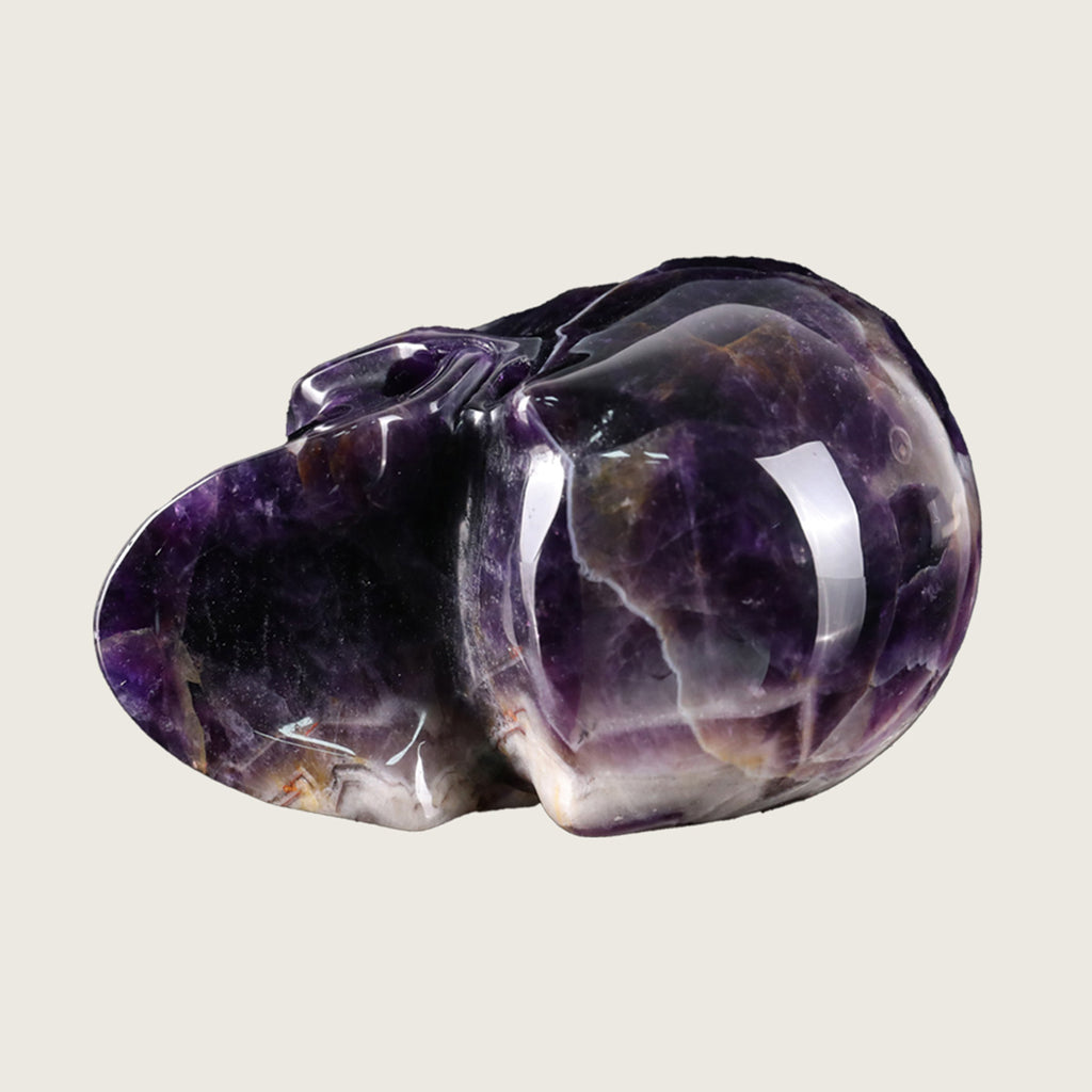 3.0" Dream Amethyst Crystal Skull Carving  #SKH30078