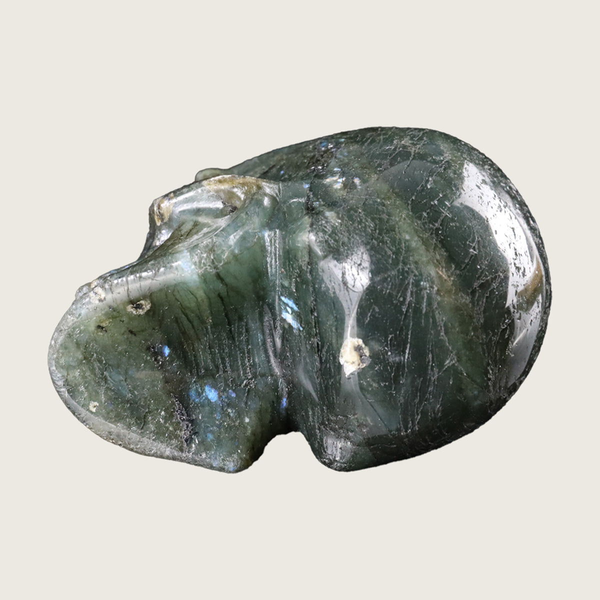 3.0" Blue Labradorite Crystal Skull Carving  #SKH30041