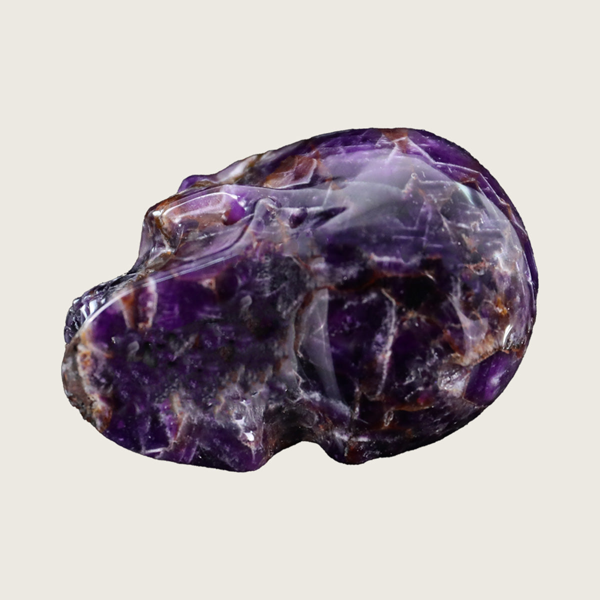 2.2" Amethyst Crystal Skull Carving  #SKH22068