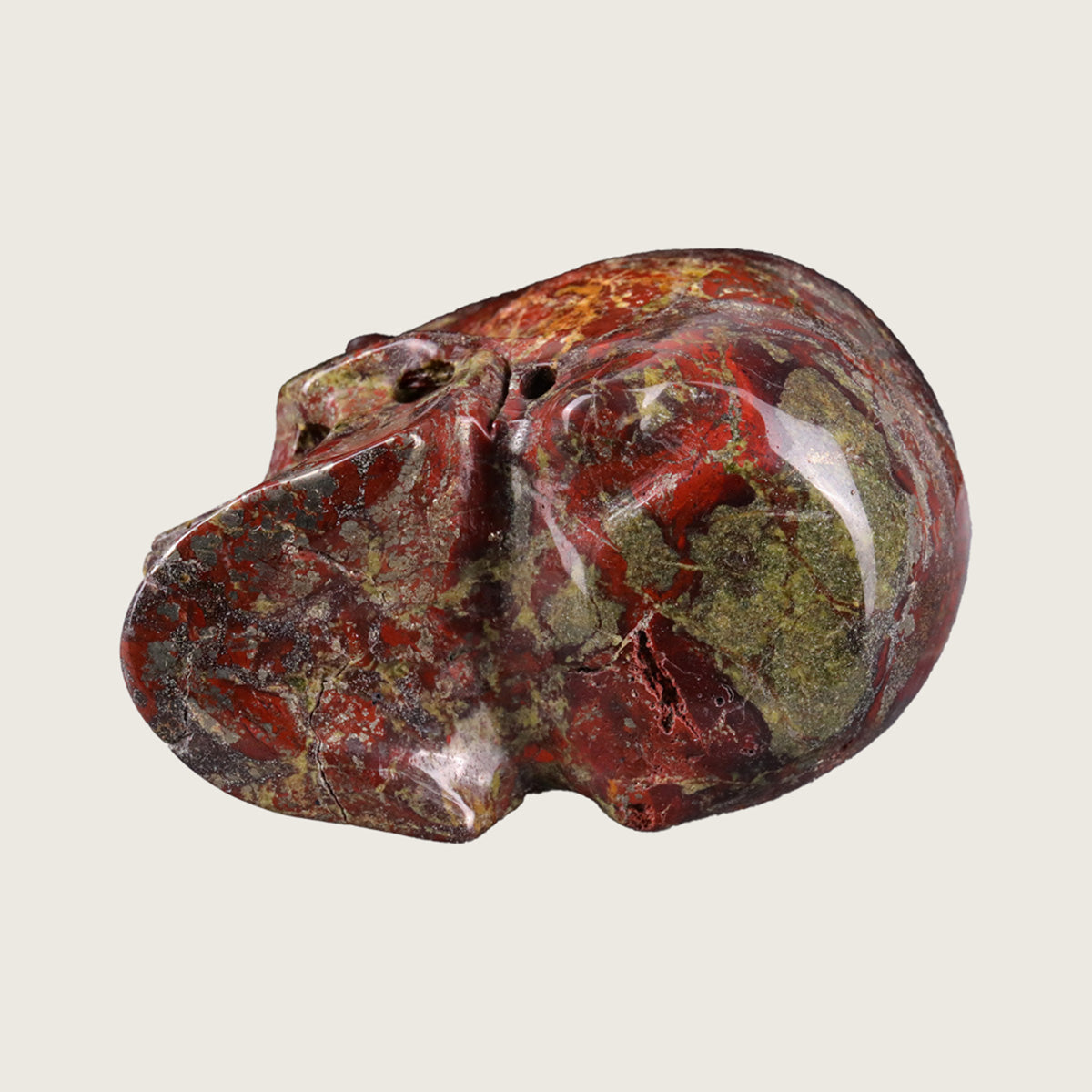 2.2" Dragon Blood Jasper Crystal Skull Carving  #SKH22051