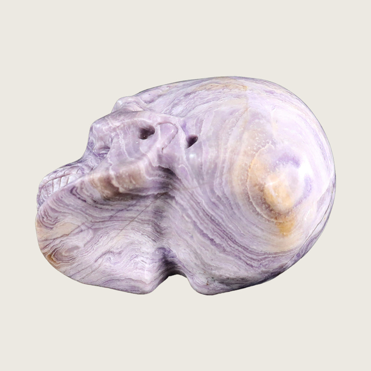 3.0" Purple Malachite Crystal Skull Carving  #SKH30038
