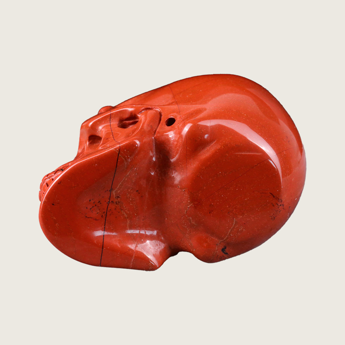 2.2" Red Jasper Crystal Skull Carving  #SKH22023