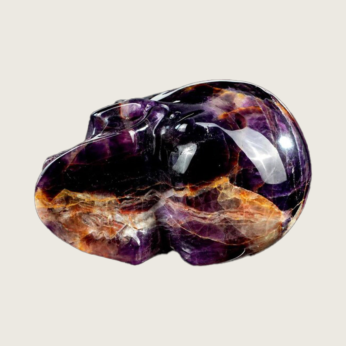 3.0" Dream Amethyst Crystal Skull Carving  #SKH30082