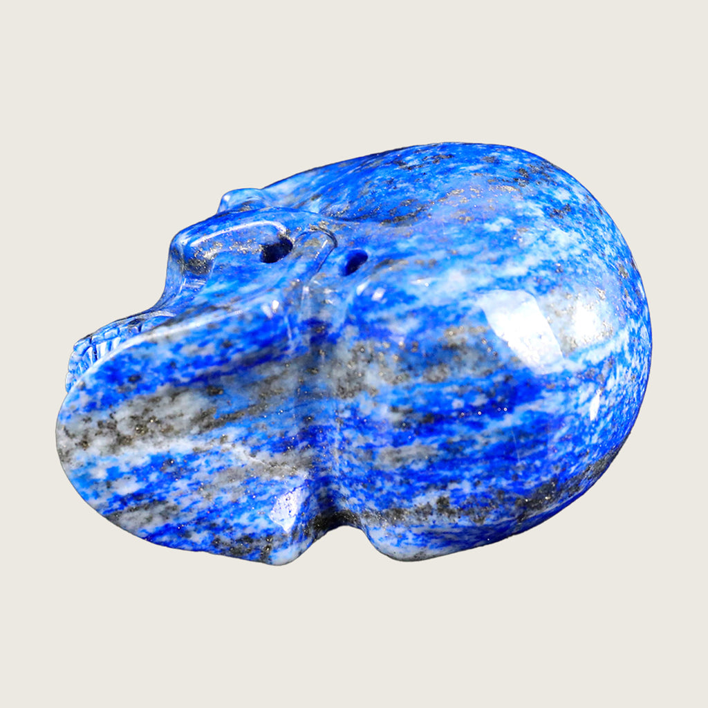 3.0" Lapis Lazuli Human Skull Carving  #SKH30003