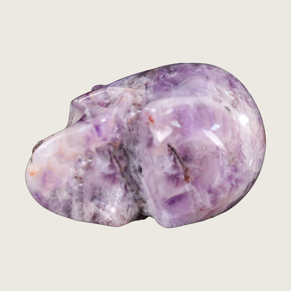 2.2" Amethyst Crystal Skull Carving  #SKH22038