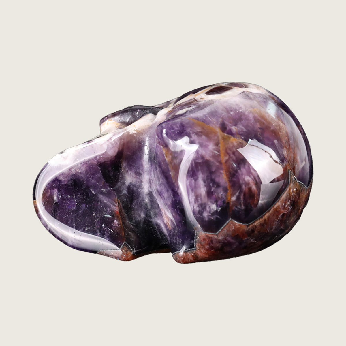 3.0" Dream Amethyst Crystal Skull Carving  #SKH30044