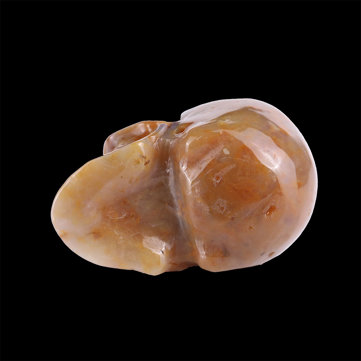 2.2" Yellow Chalcedony Crystal Skull Carving  #SKH22071