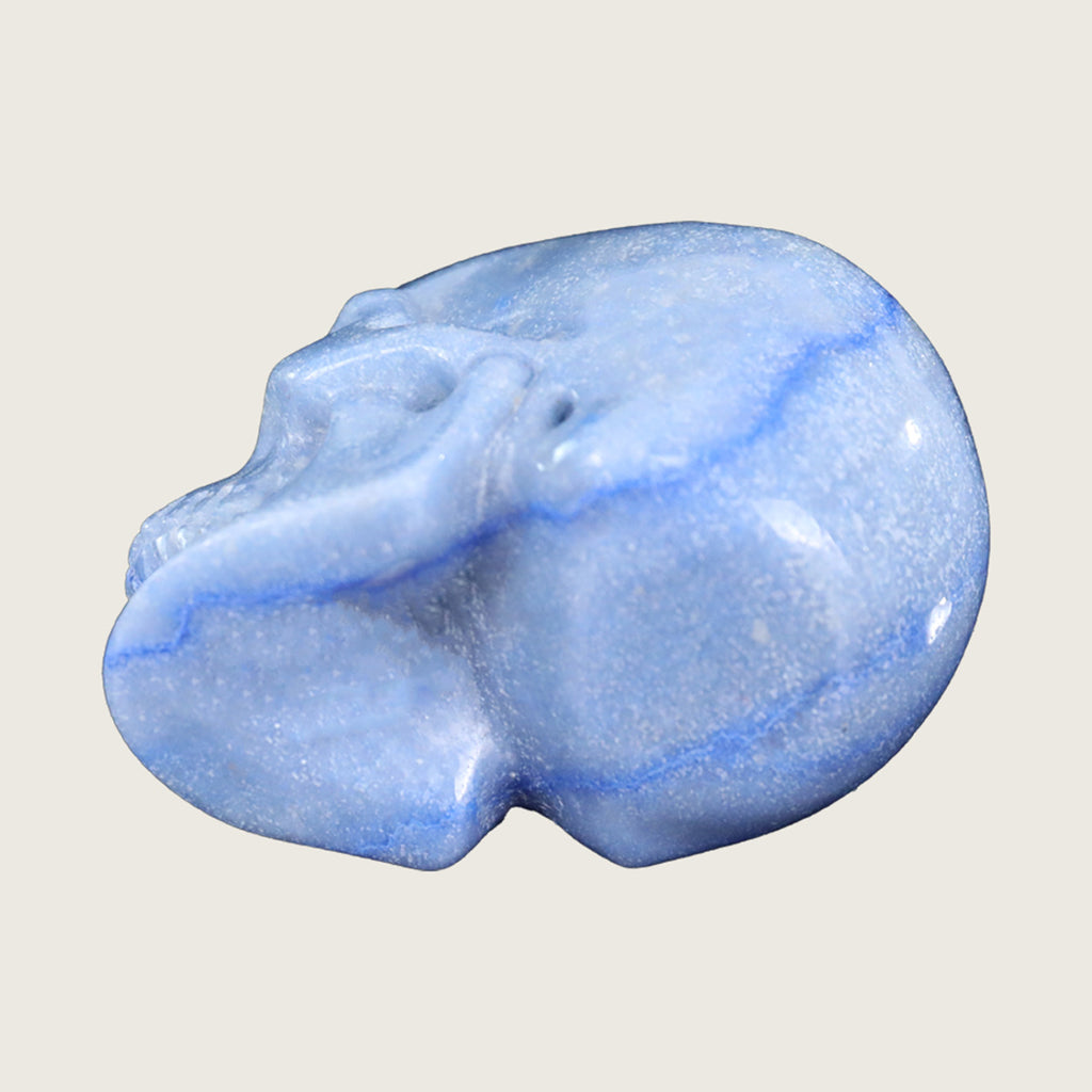 3.0" Blue Aventurine Crystal Skull Carving  #SKH30064