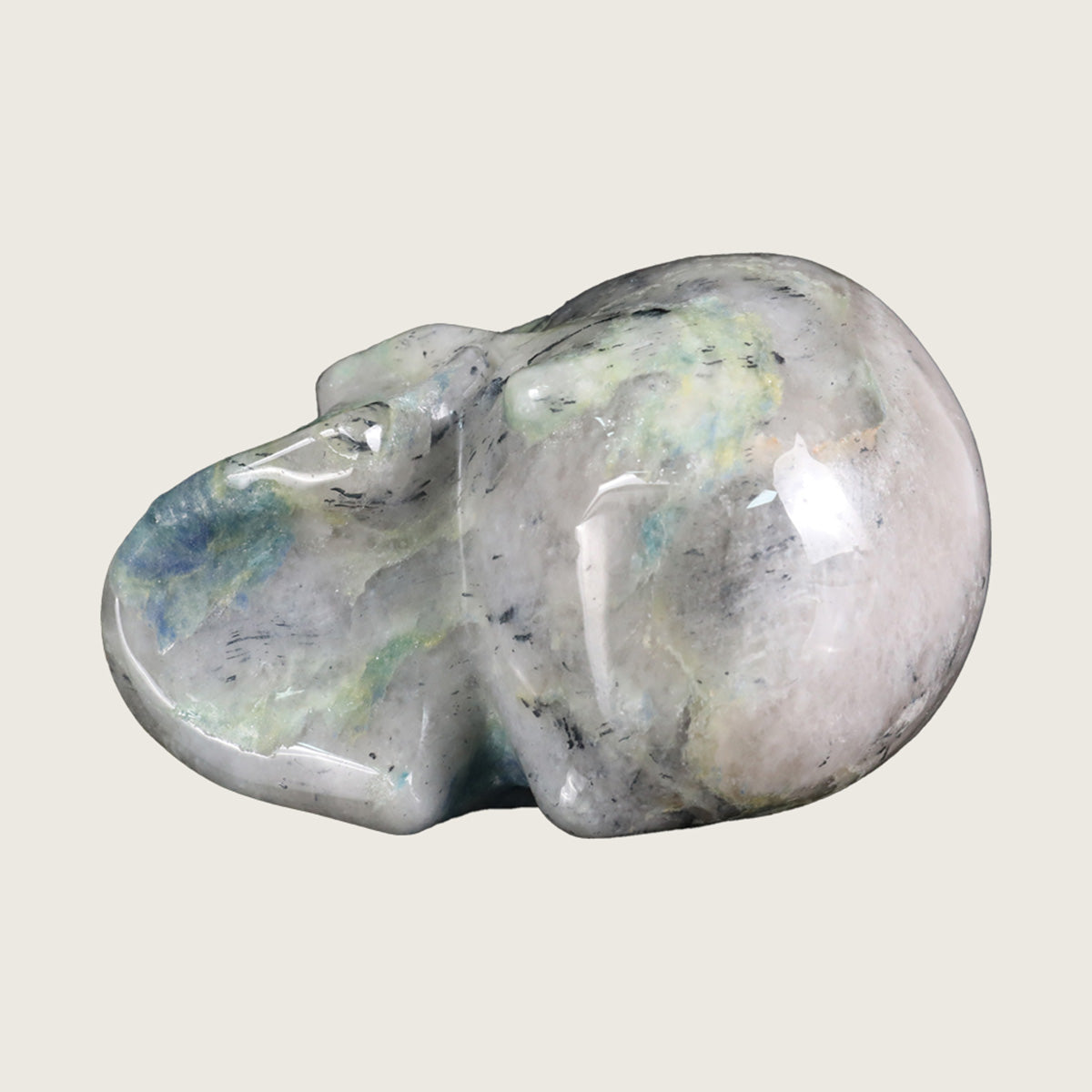 4.5" Blue Aventurine Crystal Skull Carving  #SKH45012