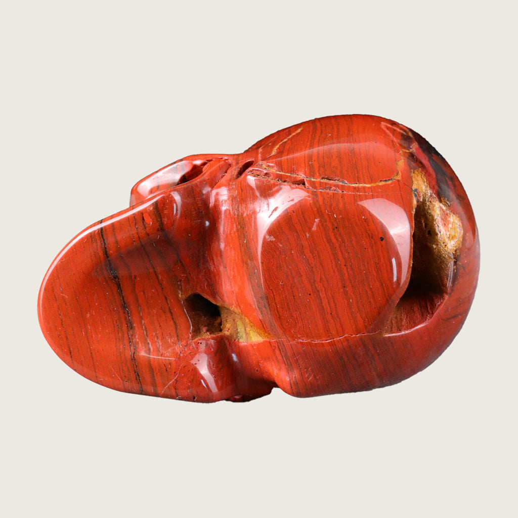 2.2" Red Jasper Crystal Skull Carving  #SKH22021
