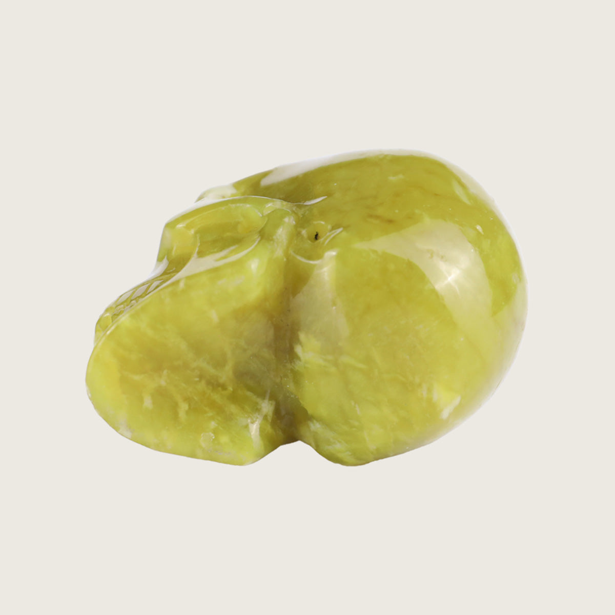 2.2" Xiuyan Jade Crystal Skull Carving  #SKH22055