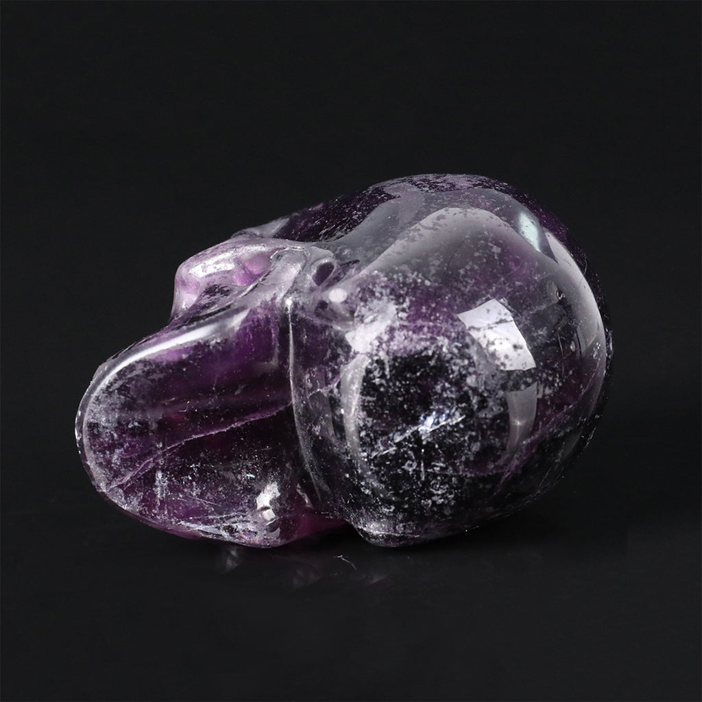 2.2" Amethyst Crystal Skull Carving  #SKH22076