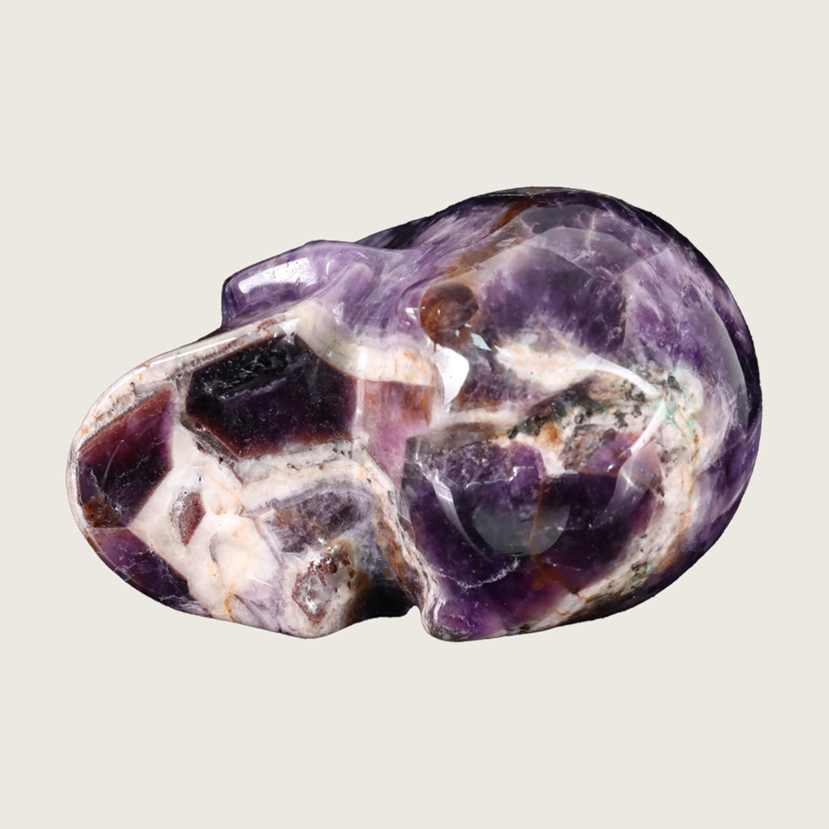 3.0" Dream Amethyst Crystal Skull Carving  #SKH30045