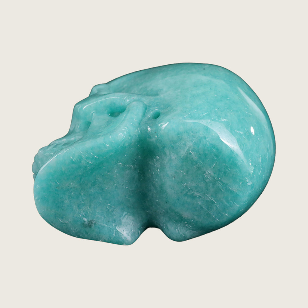 2.2" Amazonite Crystal Skull Carving  #SKH22034