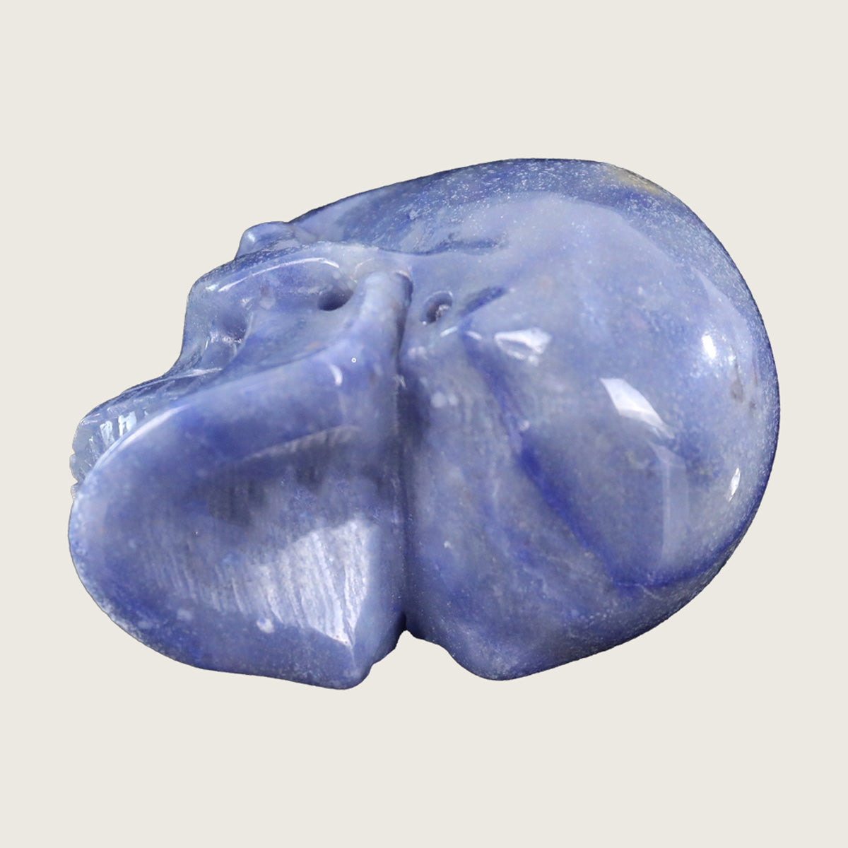 3.0" Blue Aventurine Crystal Skull Carving  #SKH30065