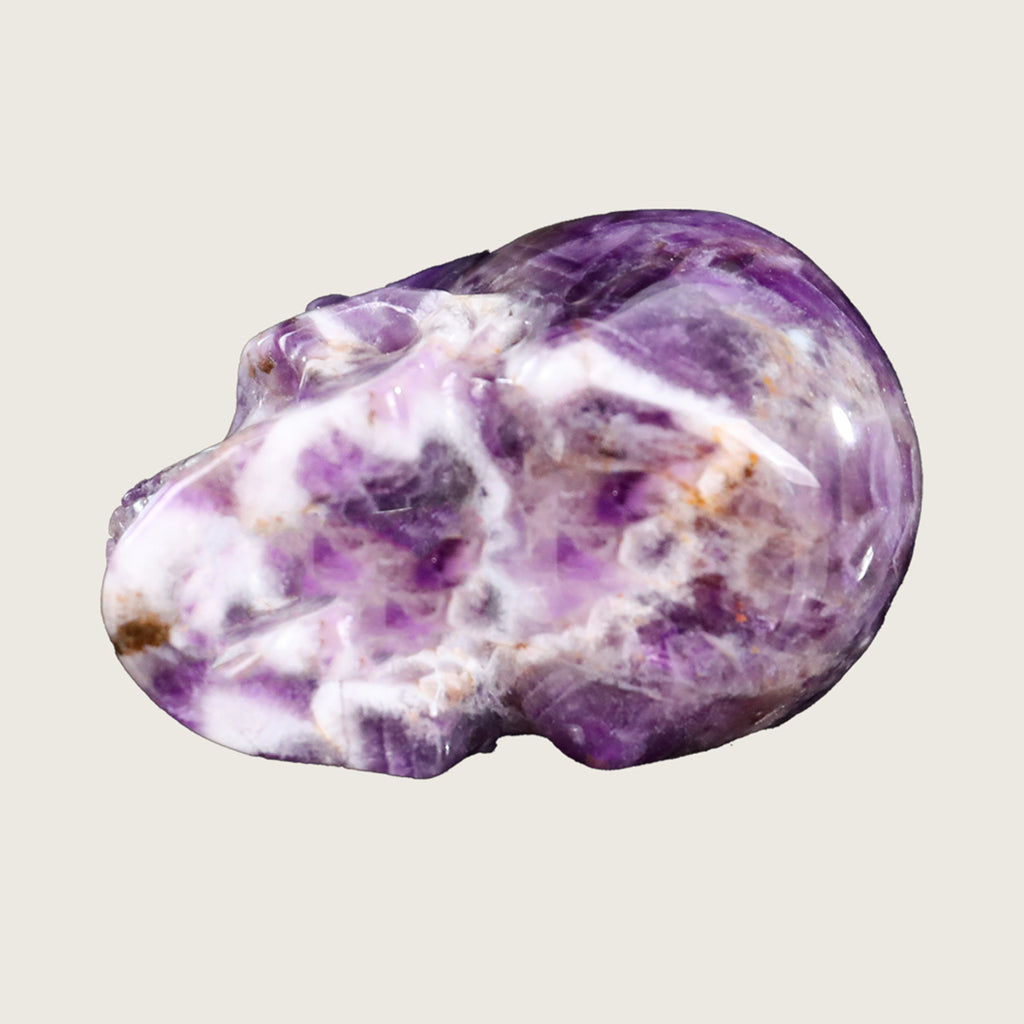 2.2" Amethyst Crystal Skull Carving  #SKH22054