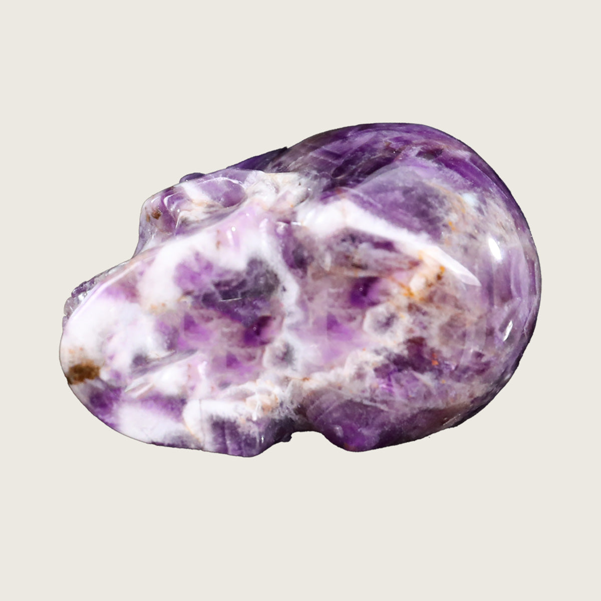 2.2" Amethyst Crystal Skull Carving  #SKH22054