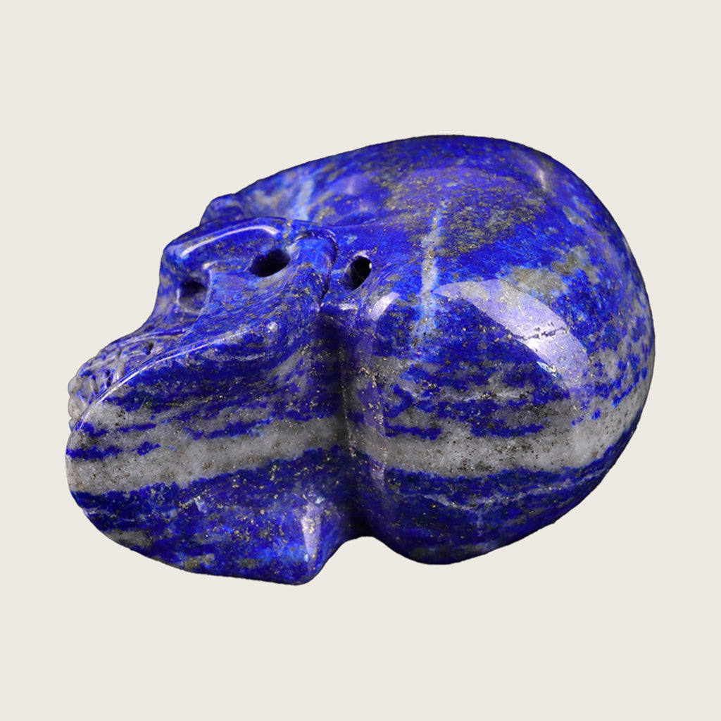 2.2" Lapis Lazuli Crystal Skull Carving  #SKH22027