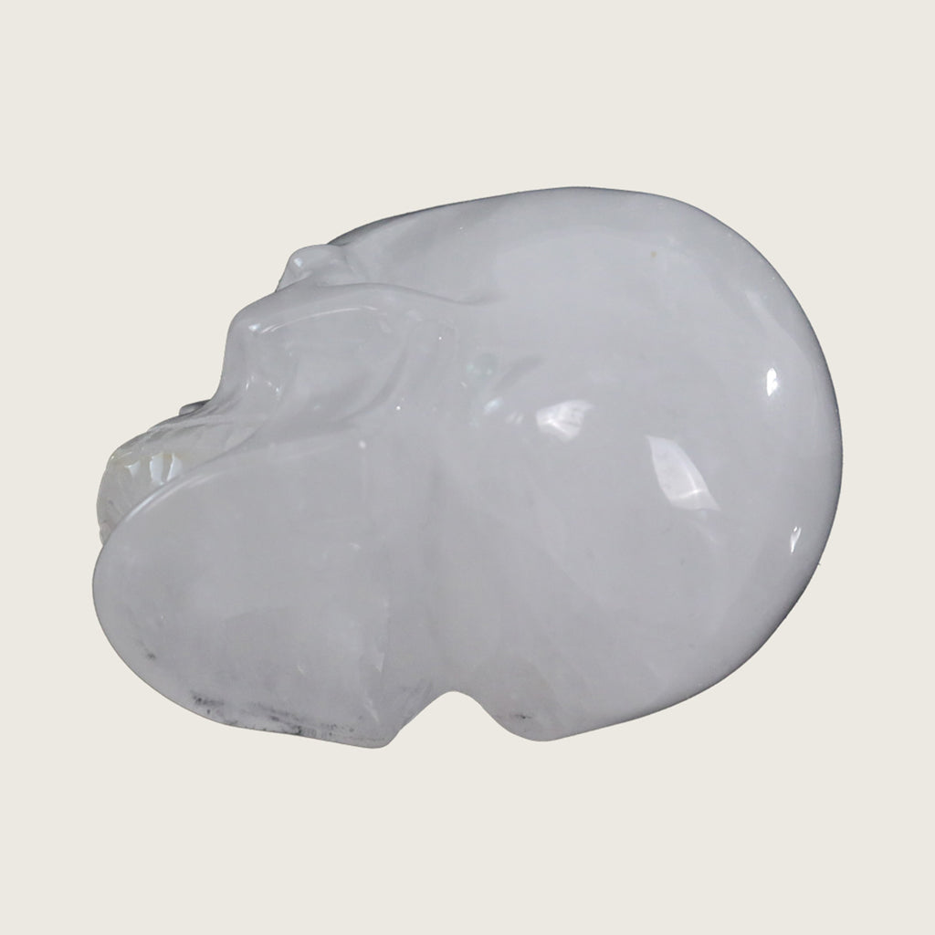 3.0" Angolan Quartz Crystal Skull Carving  #SKH30060