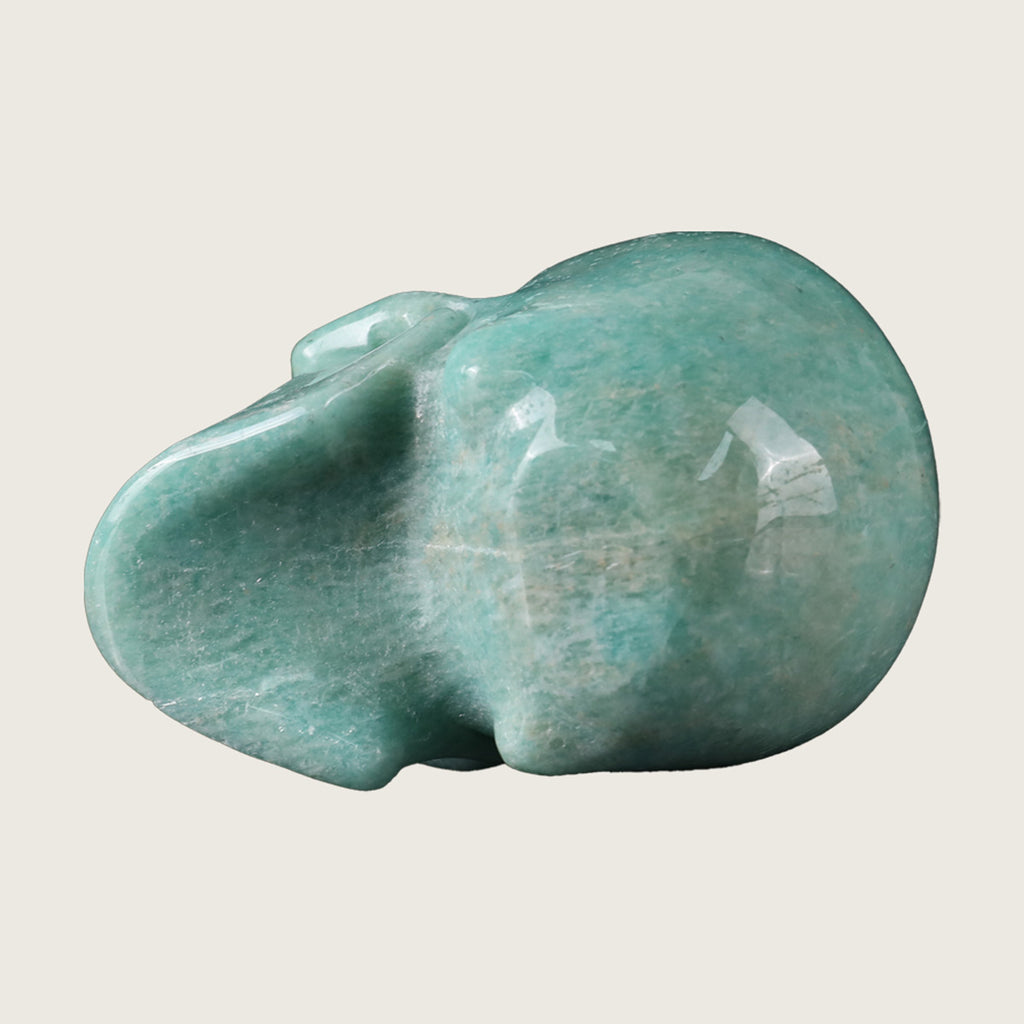 3.0" Amazonite Crystal Skull Carving  #SKH30073